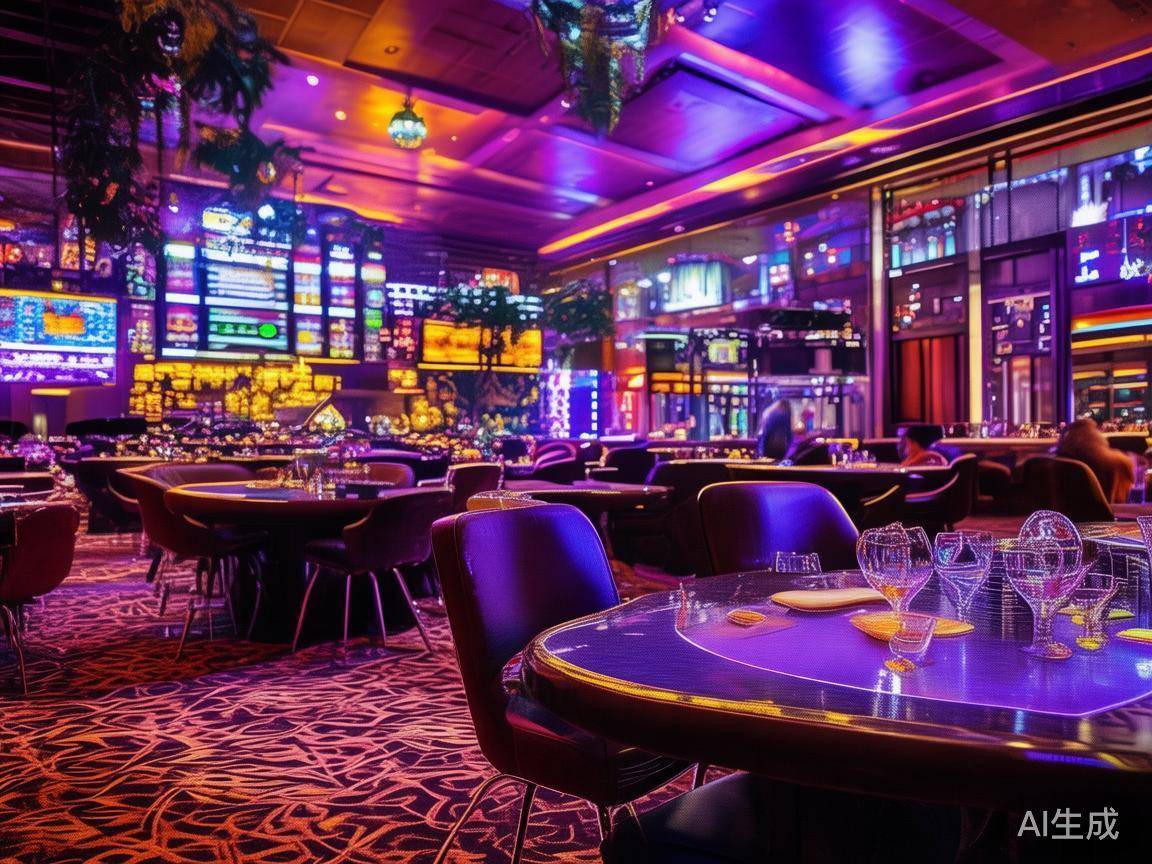 该赌场采用了多样化音乐风格，结合地区文化元素，创造